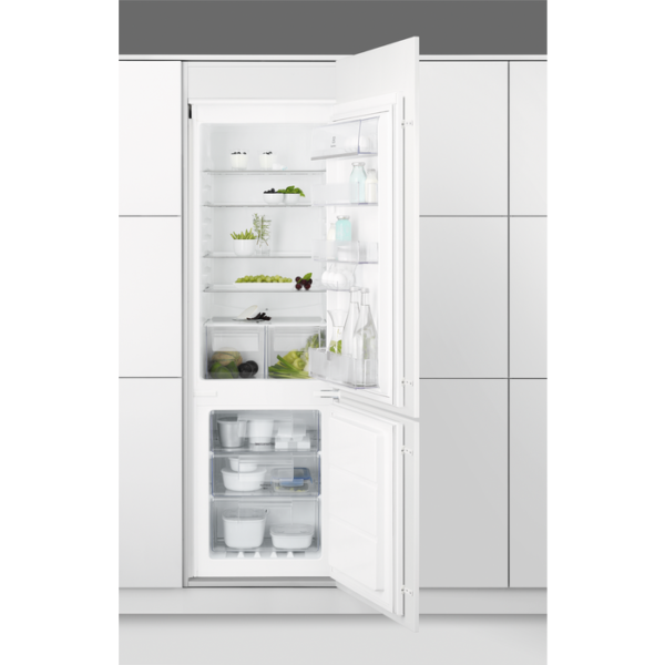 Vstavaná kombinovaná chladnička s mrazničkou dole Electrolux 600 PRO NoFrost ENN2841AOW