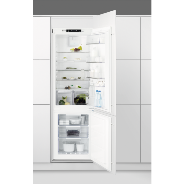 Vstavaná kombinovaná chladnička s mrazničkou dole Electrolux 600 PRO NoFrost ENN2853COW